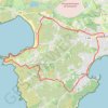 Itinéraire Presqu'île de Crozon, distance, dénivelé, altitude, carte, profil, trace GPS
