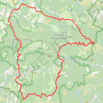 Itinéraire GR 66 : Tour du Mont Aigoual (Cévennes), distance, dénivelé, altitude, carte, profil, trace GPS