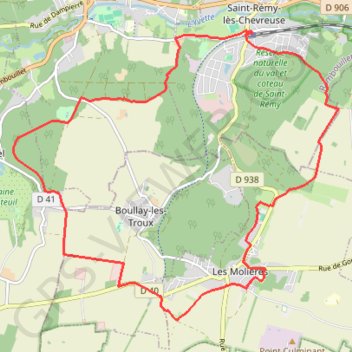 Itinéraire Boucle de Saint Rémy Sud, distance, dénivelé, altitude, carte, profil, trace GPS