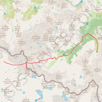 Itinéraire Traversée des Pyrénées - Étape 14, distance, dénivelé, altitude, carte, profil, trace GPS