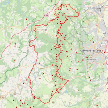 Itinéraire GR®441 Tour de la Chaîne des Puys (Puy-de-Dôme) (2021), distance, dénivelé, altitude, carte, profil, trace GPS