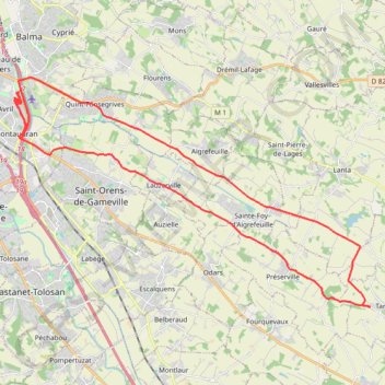 Itinéraire 090001(1), distance, dénivelé, altitude, carte, profil, trace GPS