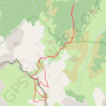 Itinéraire Cotdoquy, Pic de Burcq depuis Labrénère, distance, dénivelé, altitude, carte, profil, trace GPS