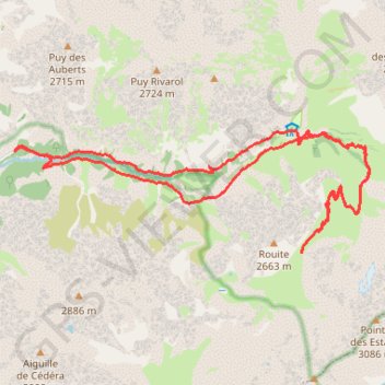 Itinéraire Champoleon, distance, dénivelé, altitude, carte, profil, trace GPS