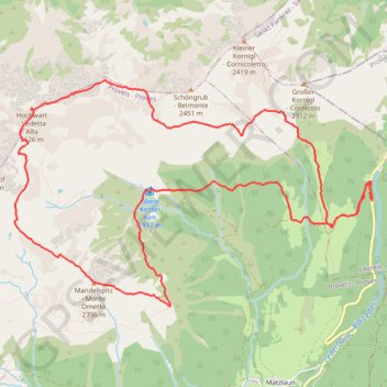 Itinéraire Ometto-Vedetta Alta, distance, dénivelé, altitude, carte, profil, trace GPS