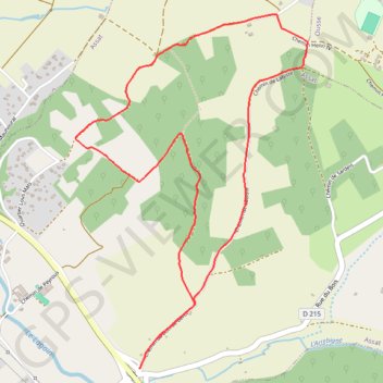 Itinéraire Bois d'Assat, distance, dénivelé, altitude, carte, profil, trace GPS