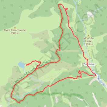 Itinéraire Le lac de grenouilles, distance, dénivelé, altitude, carte, profil, trace GPS