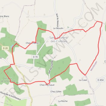 Itinéraire Sentier des Combes et des Collines, distance, dénivelé, altitude, carte, profil, trace GPS