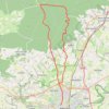 Itinéraire Montée à la croix de Médavy par la route et descente par le GR et des chemins, distance, dénivelé, altitude, carte, profil, trace GPS