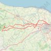 Itinéraire 100 Km, distance, dénivelé, altitude, carte, profil, trace GPS