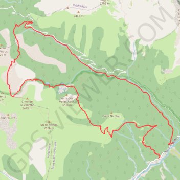 Itinéraire Gr E, Boréon - Lac des Adus, distance, dénivelé, altitude, carte, profil, trace GPS