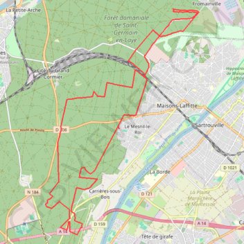 Itinéraire G3_26km_168m, distance, dénivelé, altitude, carte, profil, trace GPS