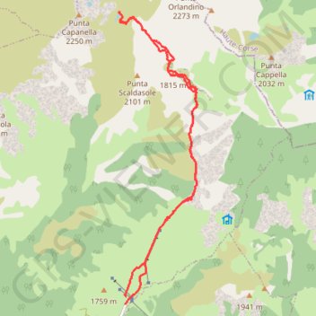 Itinéraire Lac de Vitalaca, distance, dénivelé, altitude, carte, profil, trace GPS