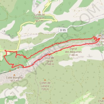 Itinéraire La Sainte Baume, distance, dénivelé, altitude, carte, profil, trace GPS