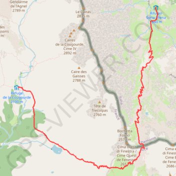 Itinéraire Soria Ellena à Cougourde, distance, dénivelé, altitude, carte, profil, trace GPS