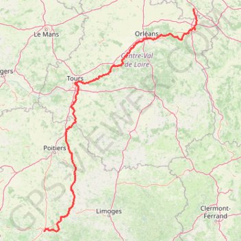 Itinéraire EuroVélo 3, distance, dénivelé, altitude, carte, profil, trace GPS