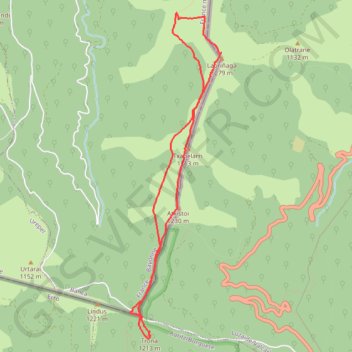 Itinéraire LAURIGNA - ACHISTOY et TRONA depuis Col de Lindus, distance, dénivelé, altitude, carte, profil, trace GPS