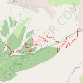Itinéraire Le Piolit - Gapençais - en aller-retour, distance, dénivelé, altitude, carte, profil, trace GPS