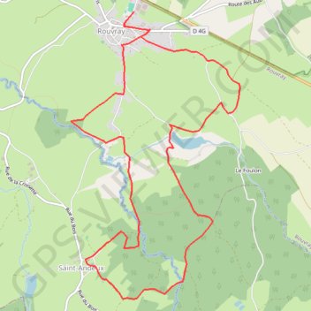 Itinéraire Parc du Morvan - Rouvray, distance, dénivelé, altitude, carte, profil, trace GPS