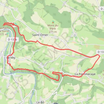 Itinéraire Clécy, distance, dénivelé, altitude, carte, profil, trace GPS