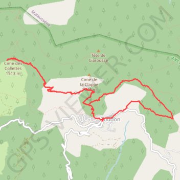 Itinéraire Cime des Colettes par col de Vial, distance, dénivelé, altitude, carte, profil, trace GPS