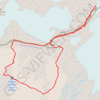 Itinéraire Traversée de l'arête des Lanchettes, distance, dénivelé, altitude, carte, profil, trace GPS