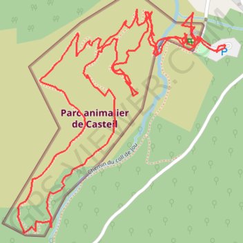Itinéraire Visite parc animalier de Casteil (66), distance, dénivelé, altitude, carte, profil, trace GPS