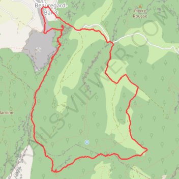 Itinéraire Crx_St_Gervais, distance, dénivelé, altitude, carte, profil, trace GPS