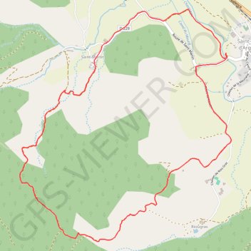 Itinéraire Rando Saint Pierre d'Argençon, distance, dénivelé, altitude, carte, profil, trace GPS