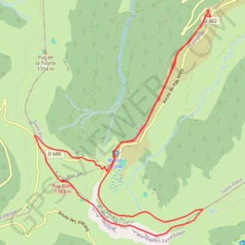 Itinéraire Le Cantal à pied - Le Puy Mary et la Brèche de Rolland, distance, dénivelé, altitude, carte, profil, trace GPS