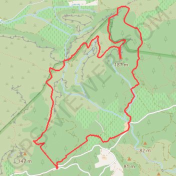 Itinéraire saint obre-version courte-18339772, distance, dénivelé, altitude, carte, profil, trace GPS