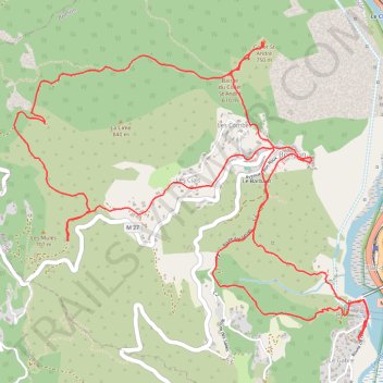 Itinéraire 2026 03 06 - bonson collet st André depuis lit du var pix, distance, dénivelé, altitude, carte, profil, trace GPS