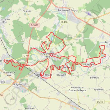 Itinéraire Raid du Fromage Mou - Verneuil-l'Étang, distance, dénivelé, altitude, carte, profil, trace GPS