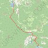 Itinéraire Koča pri Triglavskih jezerih : depuis Slap Savica, distance, dénivelé, altitude, carte, profil, trace GPS