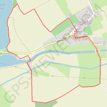 Itinéraire Sentier d'interprétation de Jean et Manon à Parroy, distance, dénivelé, altitude, carte, profil, trace GPS