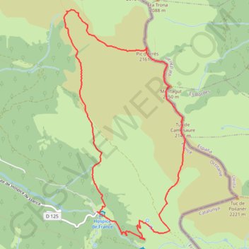 Itinéraire Crête du Campsaur, distance, dénivelé, altitude, carte, profil, trace GPS