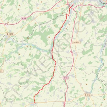 Itinéraire La Coulée Verte - Crèvecœur-le-Grand - Amiens, distance, dénivelé, altitude, carte, profil, trace GPS