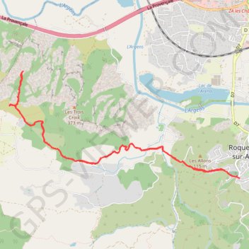 Itinéraire Roquebrune Compostelle, distance, dénivelé, altitude, carte, profil, trace GPS