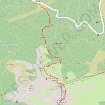 Itinéraire Irumugarrieta et Txurrumurru, distance, dénivelé, altitude, carte, profil, trace GPS