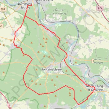 Itinéraire ESD 50 bis, distance, dénivelé, altitude, carte, profil, trace GPS