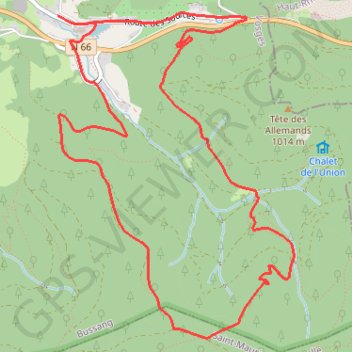 Itinéraire La Moselle, une source Cool, distance, dénivelé, altitude, carte, profil, trace GPS