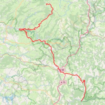 Itinéraire Circuit des 10 plus beaux villages de l'Aveyron - Aubrac - Le Rozier Peyreleau, distance, dénivelé, altitude, carte, profil, trace GPS