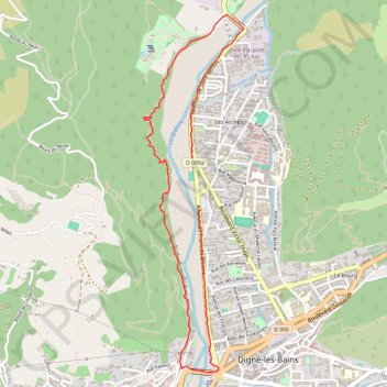 Itinéraire Chemin de Caguerenard, distance, dénivelé, altitude, carte, profil, trace GPS