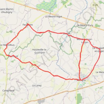 Itinéraire TM2026 Etape3 Marigny-Lozon V4-23298537, distance, dénivelé, altitude, carte, profil, trace GPS