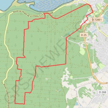 Itinéraire Tranchée de la Base-Ligne 24-Tranchée des Brisquettes, distance, dénivelé, altitude, carte, profil, trace GPS