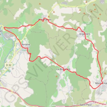 Itinéraire Le Cœur d'Hérault à vélo - La route médiévale - Aniane, distance, dénivelé, altitude, carte, profil, trace GPS