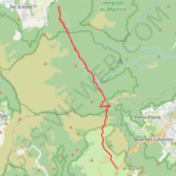 Itinéraire RandoPitons.re #1230 - De Bourg Murat au Gîte de Bélouve par le Col de Bellevue et la Plaine des Marsouins, distance, dénivelé, altitude, carte, profil, trace GPS
