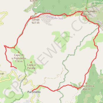 Itinéraire Mangallu - Melza, distance, dénivelé, altitude, carte, profil, trace GPS
