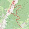 Itinéraire Pas de Montbrun et de Rocheplane en boucle depuis les Massards (Chartreuse), distance, dénivelé, altitude, carte, profil, trace GPS