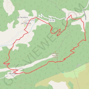 Itinéraire Miscon Col Miscon Col Lorial, distance, dénivelé, altitude, carte, profil, trace GPS